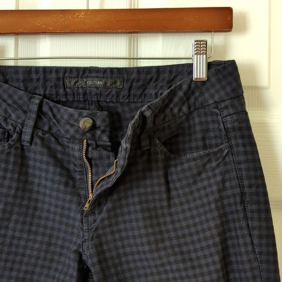 Joe's Jeans Chelsea Gingham Low Rise Ultra Slim Skinny Jeans Midnight Blue 28 - Picture 8 of 15